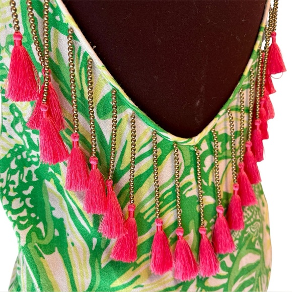 Lilly Pulitzer Allair Maxi Beach Dress Toucan Green Coca Loca Womens Size XXS - Picture 6 of 15